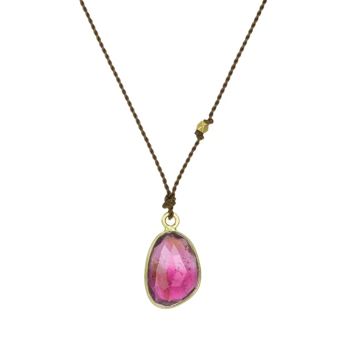 18kt Tourmaline Pendant Necklace Margaret Solow Necklaces