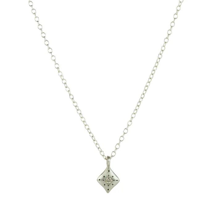 Adel Chefridi Necklaces Diamond Silver Night Pendant Necklace