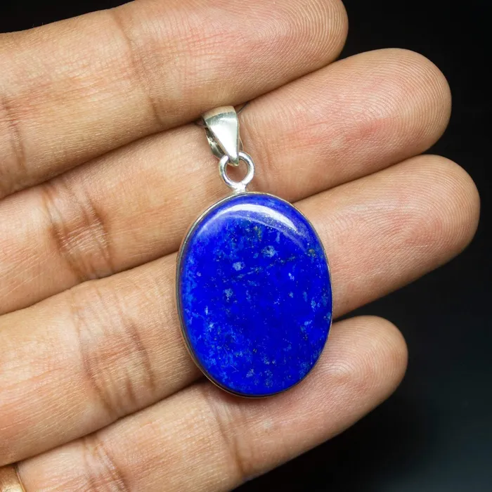 Beads Supplies USA 78gm Natural Lapis Lazuli Oval Shape 925 Sterling Silver Bezel Pendant Lapis Lazuli Pendant Necklaces Beads Supplies USA 78gm Natural Lapis Lazuli Oval Shape 925 Sterling Silver Bezel Pendant Lapis Lazuli Pendant Necklaces