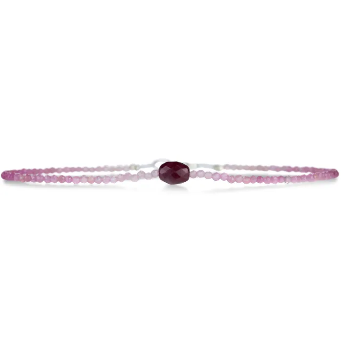 Bracelets Margaret Solow Ombre Ruby Beaded Bracelet