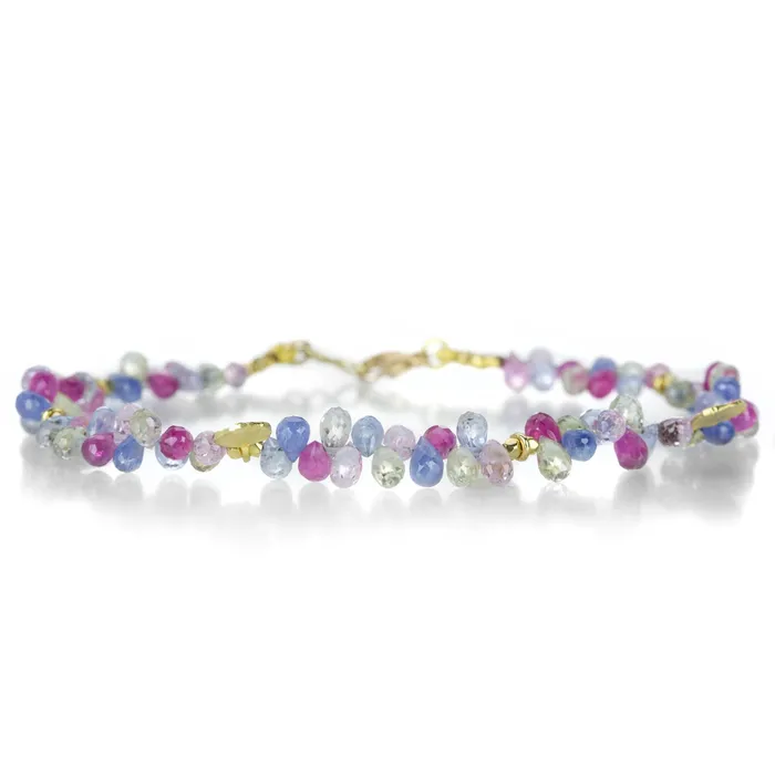 Bracelets Multicolored Sapphire Briolette Bracelet Barbara Heinrich