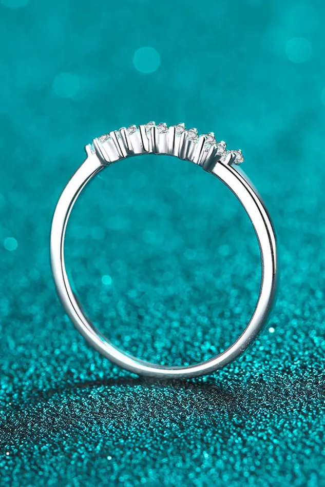 EyeCatching 925 Sterling Silver Moissanite Ring Trendsi Rings
