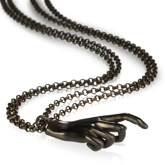 Gabriella Kiss Necklaces Bronze Popes Hand Necklace