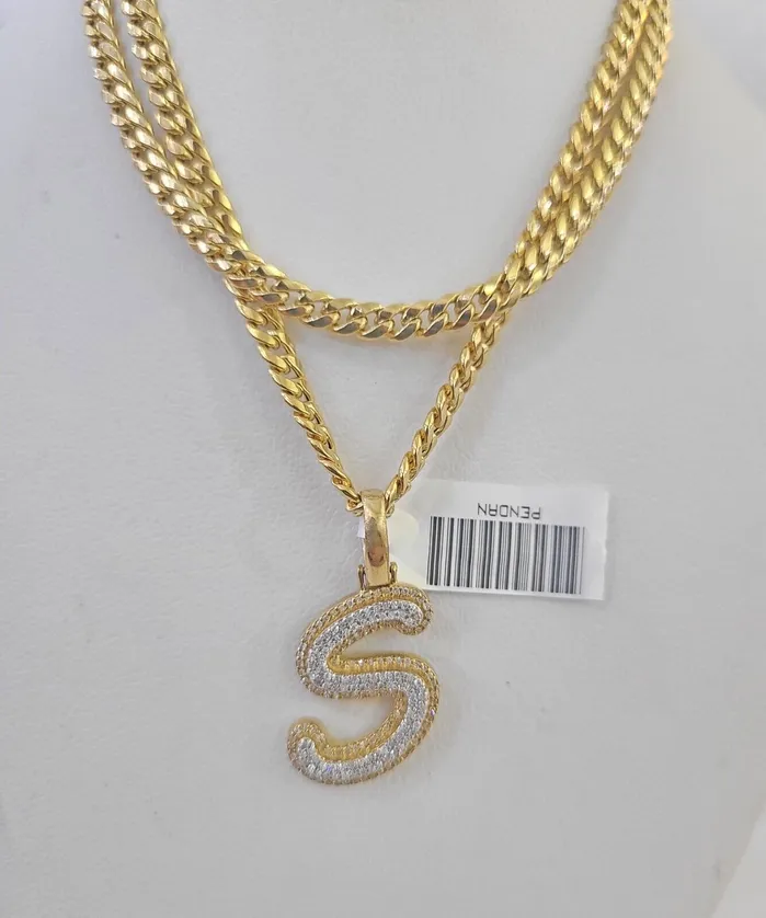 Globalwatches10 Necklaces 10k Miami Cuban Chain S Diamond Charm Set 4mm 1826Yellow Gold Necklace Pendant Globalwatches10 Necklaces 10k Miami Cuban Chain S Diamond Charm Set 4mm 1826Yellow Gold Necklace Pendant