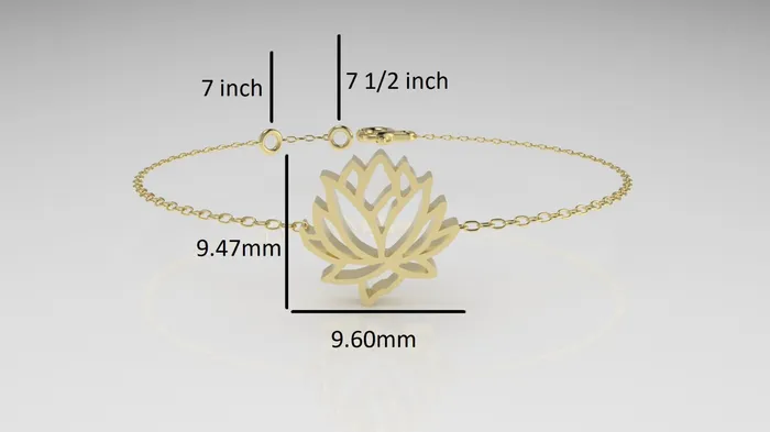 JCM DESIGN JEWELRY Bracelets 14k Bracelet perfect for any time Flower Style