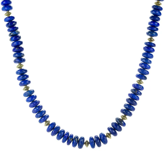 Lapis Rondelle Necklace Barbara Heinrich Necklaces