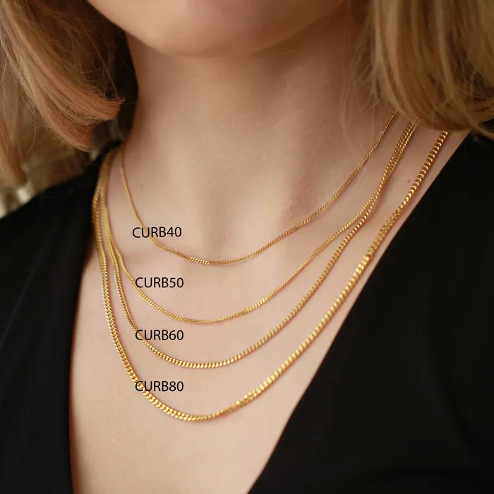 Necklaces 10kt Yellow Gold Curb60 Chain 20inch Independent Jewellers Necklaces 10kt Yellow Gold Curb60 Chain 20inch Independent Jewellers