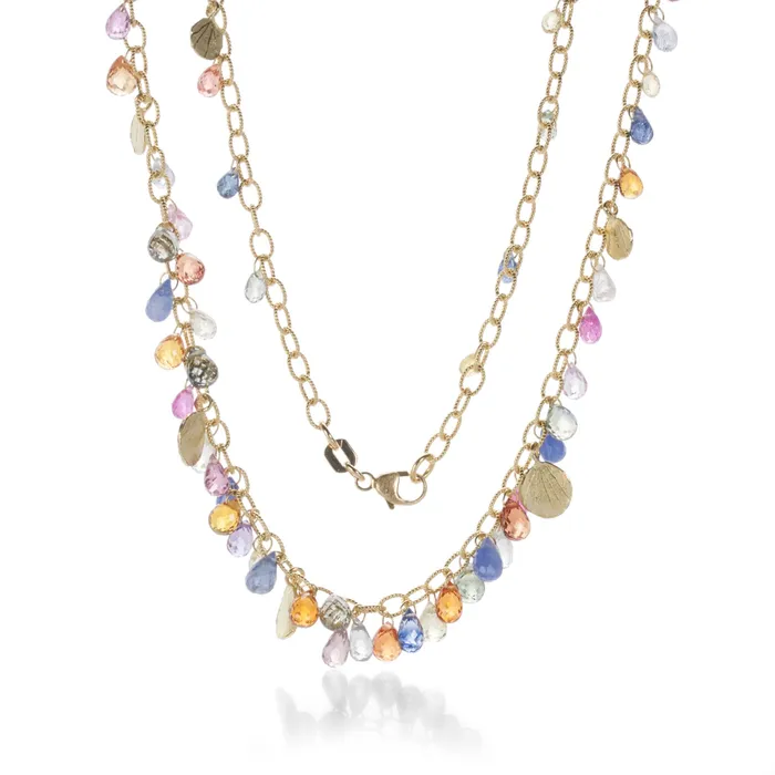 Necklaces Barbara Heinrich Multicolored Sapphire Briolette Necklace