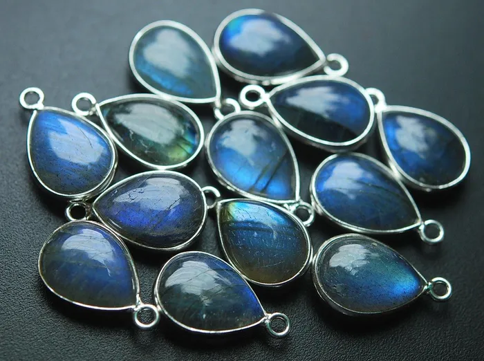 Necklaces Beads Supplies USA 925 Sterling SilverLabradorite Smooth Pear Shape Pendant 5 Piece Of 16mm Approx Necklaces Beads Supplies USA 925 Sterling SilverLabradorite Smooth Pear Shape Pendant 5 Piece Of 16mm Approx