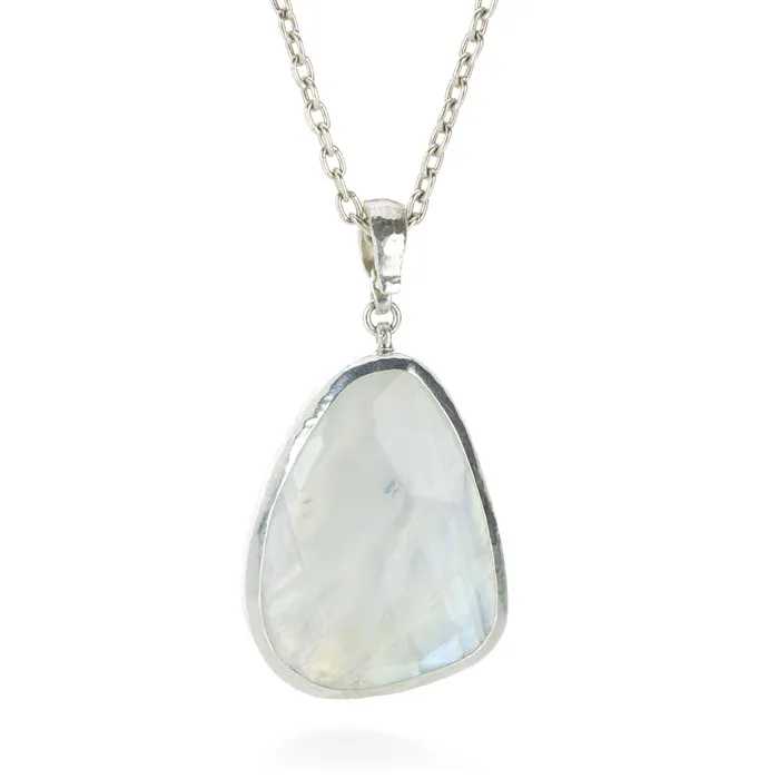 Necklaces Gurhan Rose Cut Rainbow Moonstone Necklace