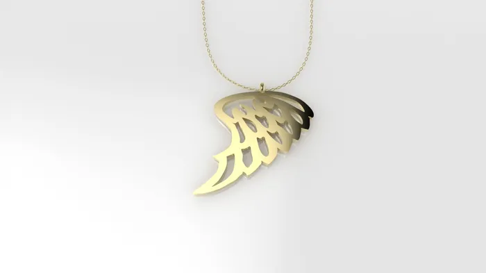 Necklaces JCM DESIGN JEWELRY 14K Pendant includes 18 inch chain angel wing style solid gold Necklaces JCM DESIGN JEWELRY 14K Pendant includes 18 inch chain angel wing style solid gold
