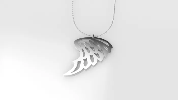 Necklaces JCM DESIGN JEWELRY 14K Pendant includes 18 inch chain angel wing style solid gold