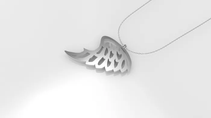 Necklaces JCM DESIGN JEWELRY 14K Pendant includes 18 inch chain angel wing style solid gold