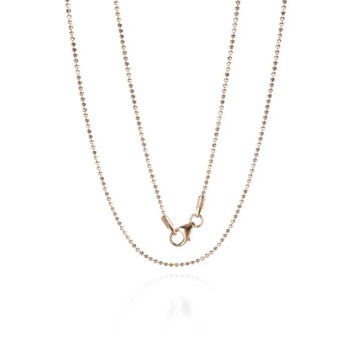 Necklaces Julez Bryant Rose Gold 1mm Ball Chain