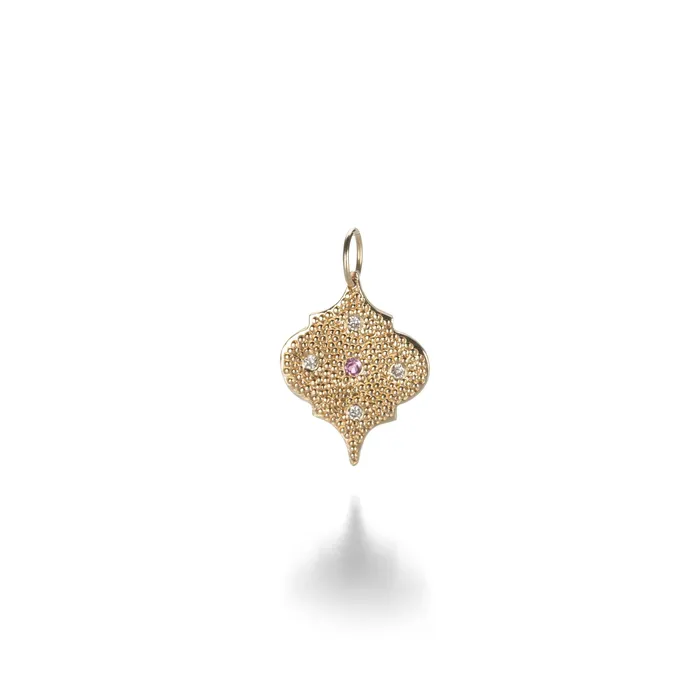 Necklaces Julez Bryant Zole Pendant with Diamond and Sapphire