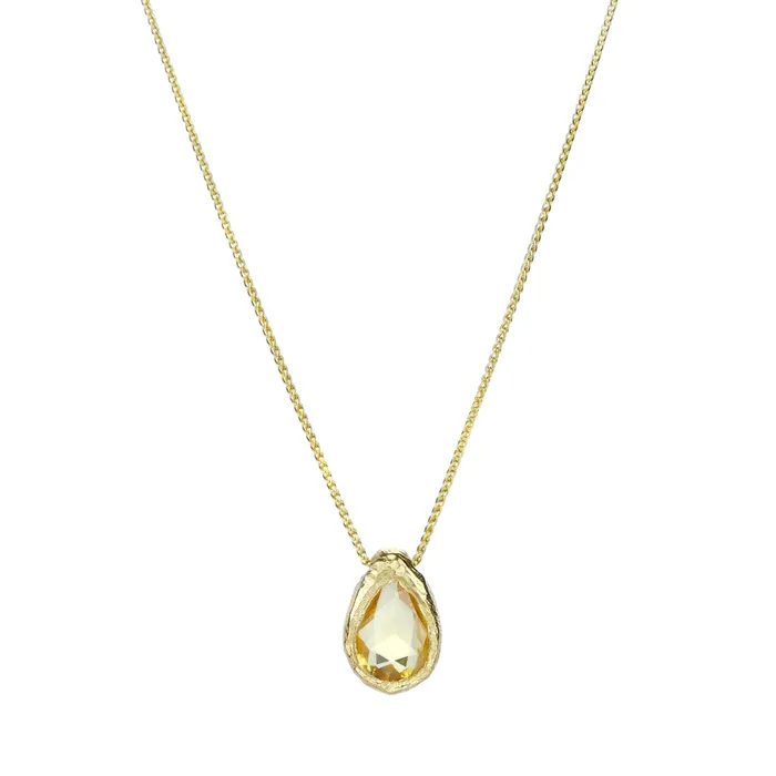 Necklaces Page Sargisson Rose Cut Yellow Sapphire Pendant Necklace Necklaces Page Sargisson Rose Cut Yellow Sapphire Pendant Necklace