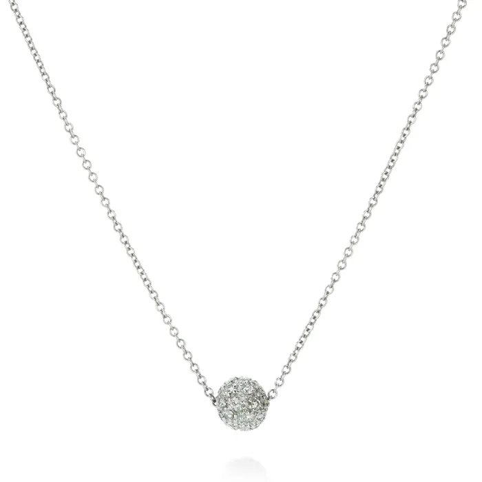 Necklaces Sethi Couture Pave Diamond Ball Pendant Necklace