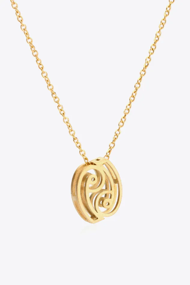 Necklaces Trendsi 18K Gold Plated Constellation Pendant Necklace