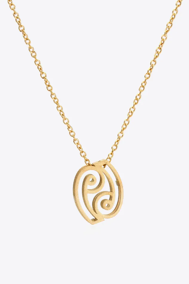 Necklaces Trendsi 18K Gold Plated Constellation Pendant Necklace
