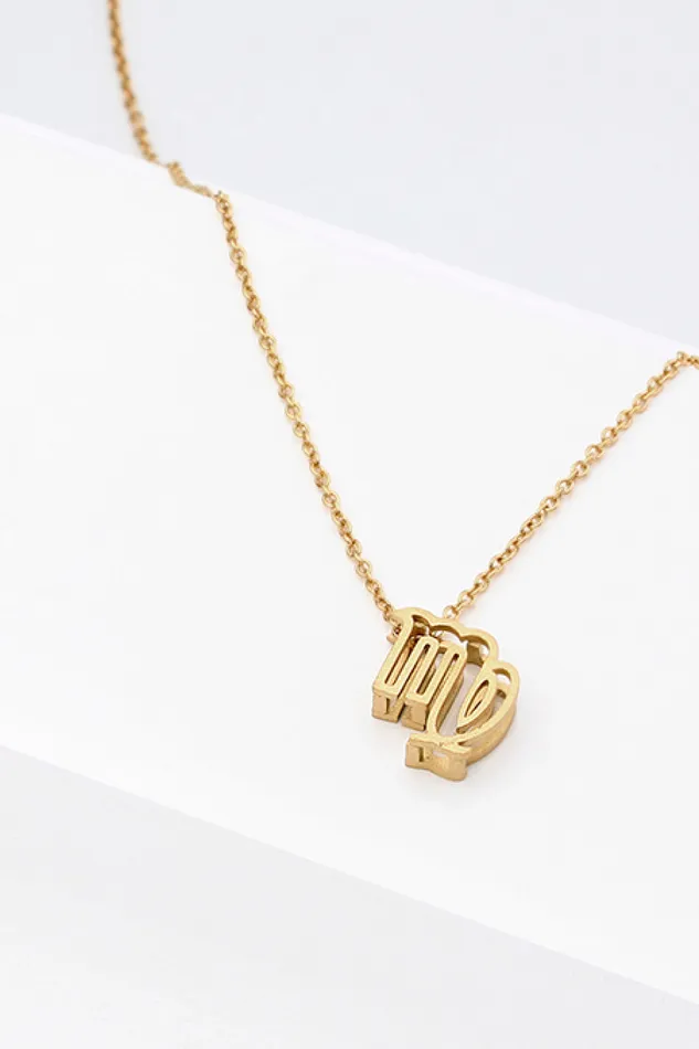 Necklaces Trendsi 18K Gold Plated Constellation Pendant Necklace