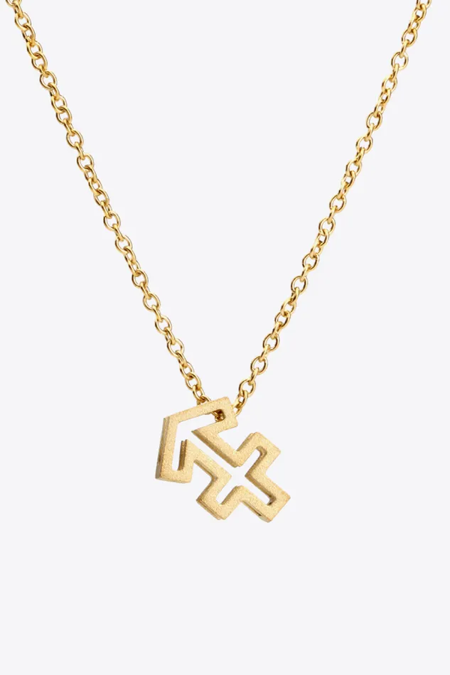 Necklaces Trendsi 18K Gold Plated Constellation Pendant Necklace