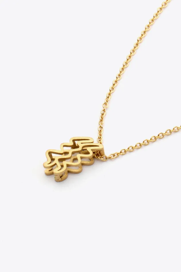 Necklaces Trendsi 18K Gold Plated Constellation Pendant Necklace