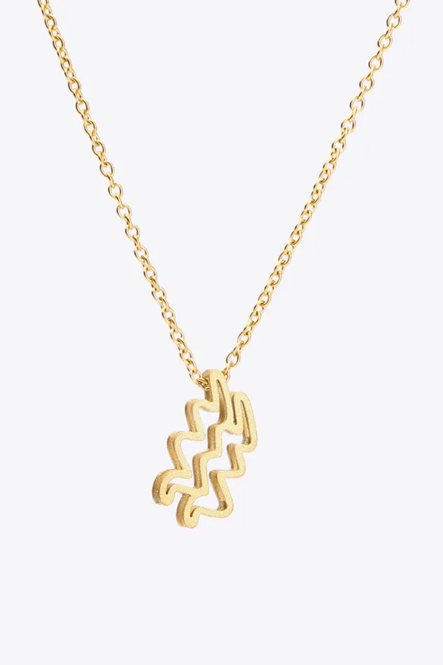 Necklaces Trendsi 18K Gold Plated Constellation Pendant Necklace