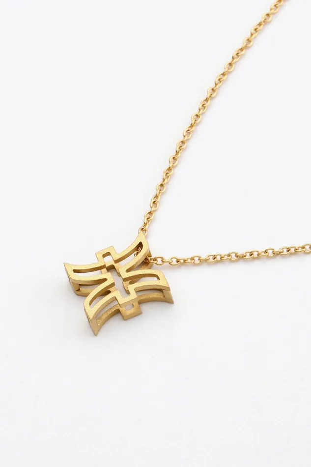 Necklaces Trendsi 18K Gold Plated Constellation Pendant Necklace