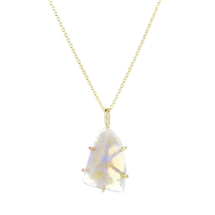 Necklaces Variance Medium Australian Purple Opal Pendant Necklace