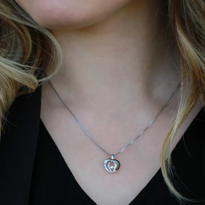 Sterling Silver Heart 005ct Diamond Pendant Independent Jewellers Necklaces Sterling Silver Heart 005ct Diamond Pendant Independent Jewellers Necklaces