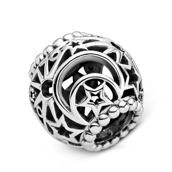 Charm Necklaces Pandora Pandora Sun Stars Moon Openwork Charm