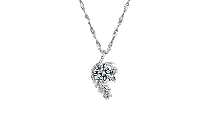 Crystal Leaves Design Pendant Necklace For Women sparklingselections Necklaces Crystal Leaves Design Pendant Necklace For Women sparklingselections Necklaces