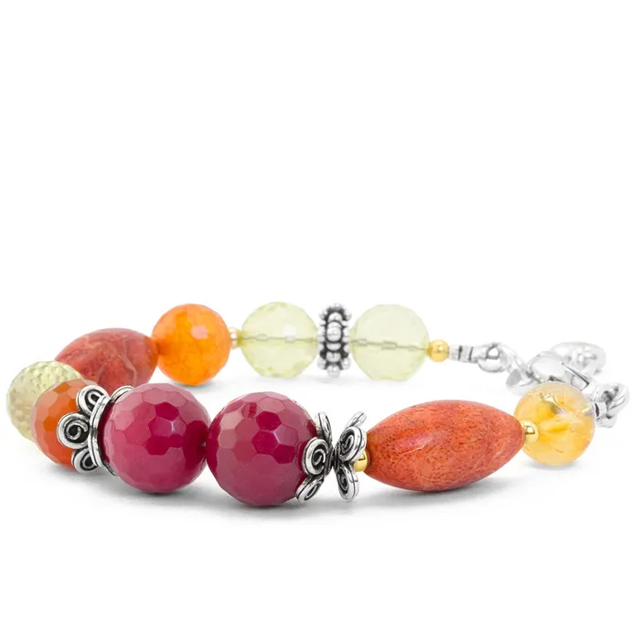 Elisa Ilana Bracelets Impressionist Collection Citrine Coral Bracelet Elisa Ilana Bracelets Impressionist Collection Citrine Coral Bracelet