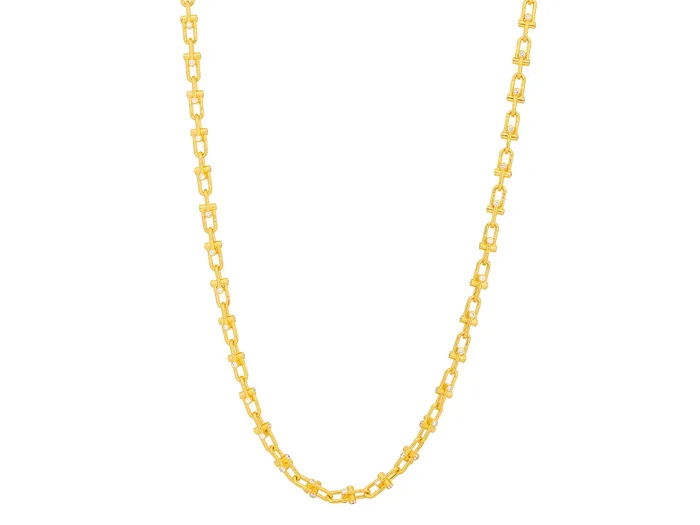 GURHAN Pointelle Gold Diamond Link Short Necklace Interlocking UShaped Links 24 GG GOLD NEW Necklaces GURHAN Pointelle Gold Diamond Link Short Necklace Interlocking UShaped Links 24 GG GOLD NEW Necklaces