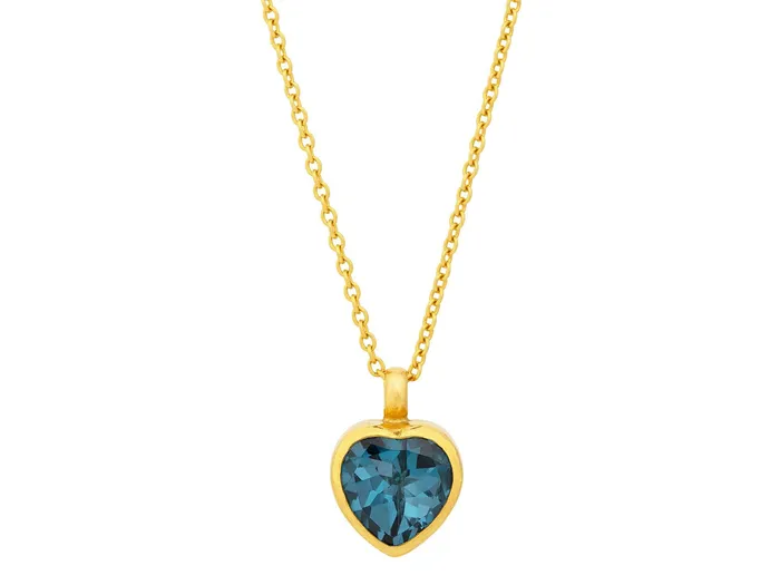 GURHAN Prism Gold Topaz Pendant Necklace 12mm Heart Shape GG GOLD CLR Necklaces GURHAN Prism Gold Topaz Pendant Necklace 12mm Heart Shape GG GOLD CLR Necklaces