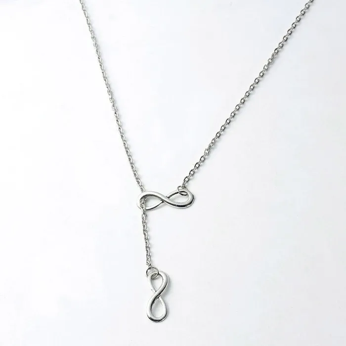 InfiniteLove Antique Silver Necklace Luxury Silver Color High Quality Choker Collier Necklace Jewelry sparklingselections Necklaces