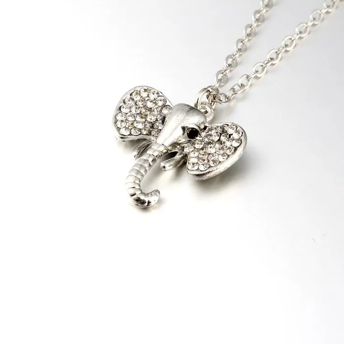Necklaces Silver Color Elephant Pendant Necklace For Women sparklingselections Necklaces Silver Color Elephant Pendant Necklace For Women sparklingselections