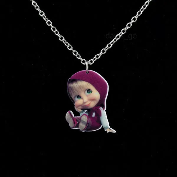 Necklaces sparklingselections Cute School Girl Pendant Necklace for Women Necklaces sparklingselections Cute School Girl Pendant Necklace for Women