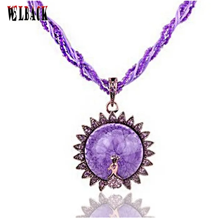 Necklaces sparklingselections Ethnic Bohemian Beads Peacock Pendant Necklace With Multilayer Chain Necklaces sparklingselections Ethnic Bohemian Beads Peacock Pendant Necklace With Multilayer Chain