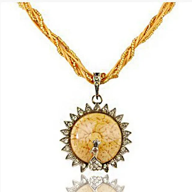 Necklaces sparklingselections Ethnic Bohemian Beads Peacock Pendant Necklace With Multilayer Chain Necklaces sparklingselections Ethnic Bohemian Beads Peacock Pendant Necklace With Multilayer Chain