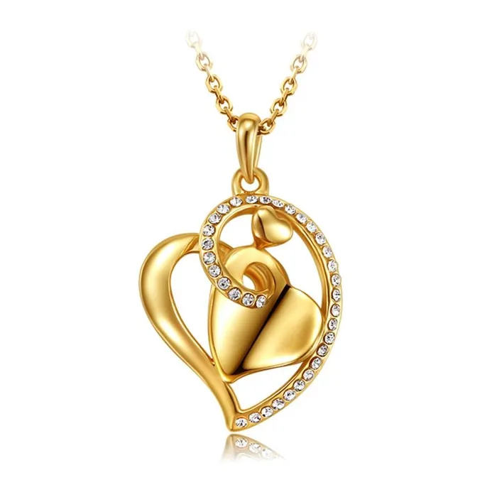 Necklaces sparklingselections Gold Color Heart Love Pendant Necklace