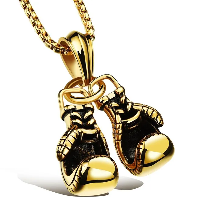 Necklaces sparklingselections Mens Glove Style Race Titanium Steel Pendant Necklace Necklaces sparklingselections Mens Glove Style Race Titanium Steel Pendant Necklace
