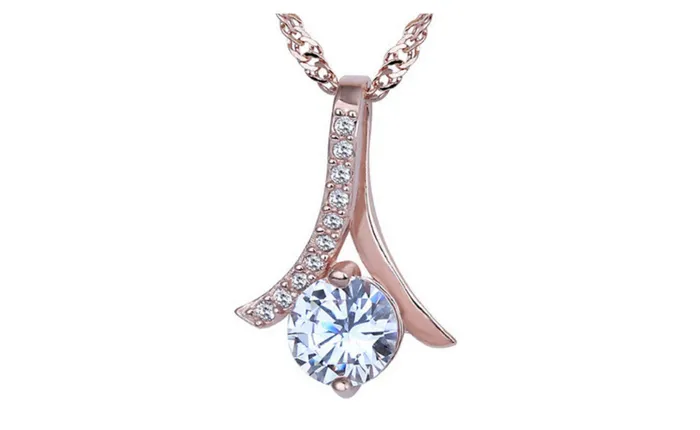 Necklaces sparklingselections New Fashion Charming Alloy Rhodium Silver Plated Pendant Necklace Necklaces sparklingselections New Fashion Charming Alloy Rhodium Silver Plated Pendant Necklace