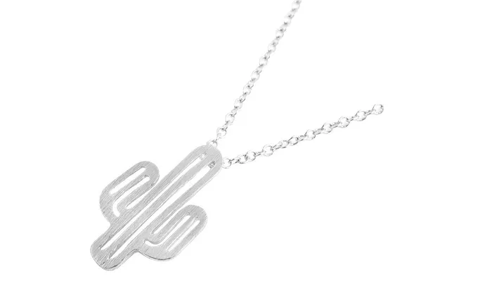 Necklaces sparklingselections Prickly Pear Cactus Pendant Necklace