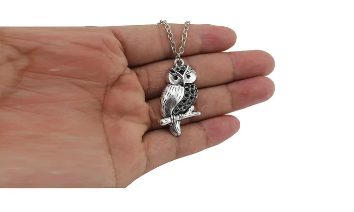 Necklaces sparklingselections Silver Tone Owl Pendant Necklace For Women