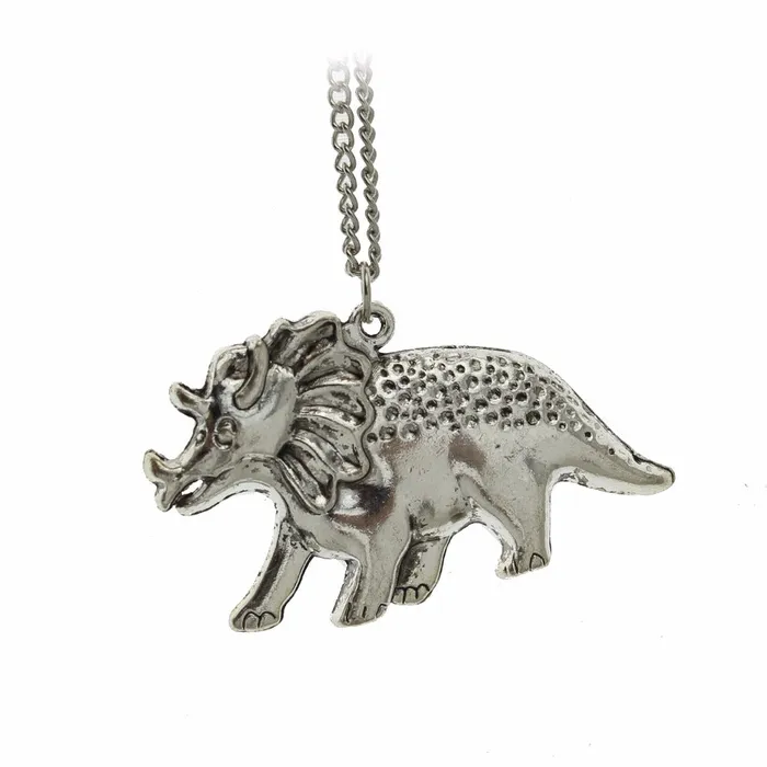 New Vintage Silver Cool Rhino Pendant Necklace sparklingselections Necklaces New Vintage Silver Cool Rhino Pendant Necklace sparklingselections Necklaces
