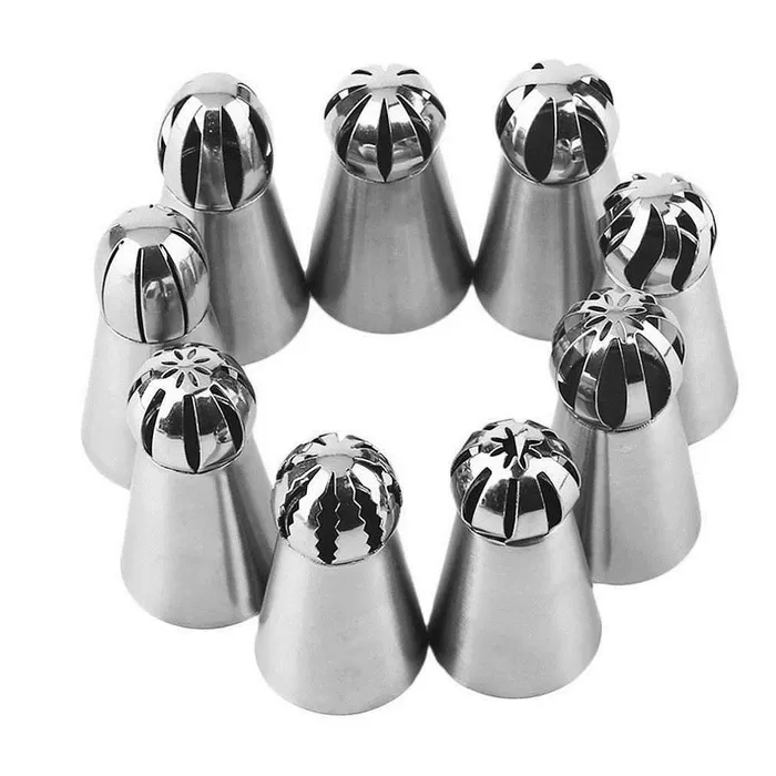 sparklingselections Bracelets 9pcslot Home Use Stainless Steel Cream Nozzle Mouth Fondant Cake