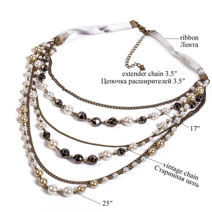 sparklingselections Necklaces Collier Elegant Simulated Pearl Necklace Women sparklingselections Necklaces Collier Elegant Simulated Pearl Necklace Women