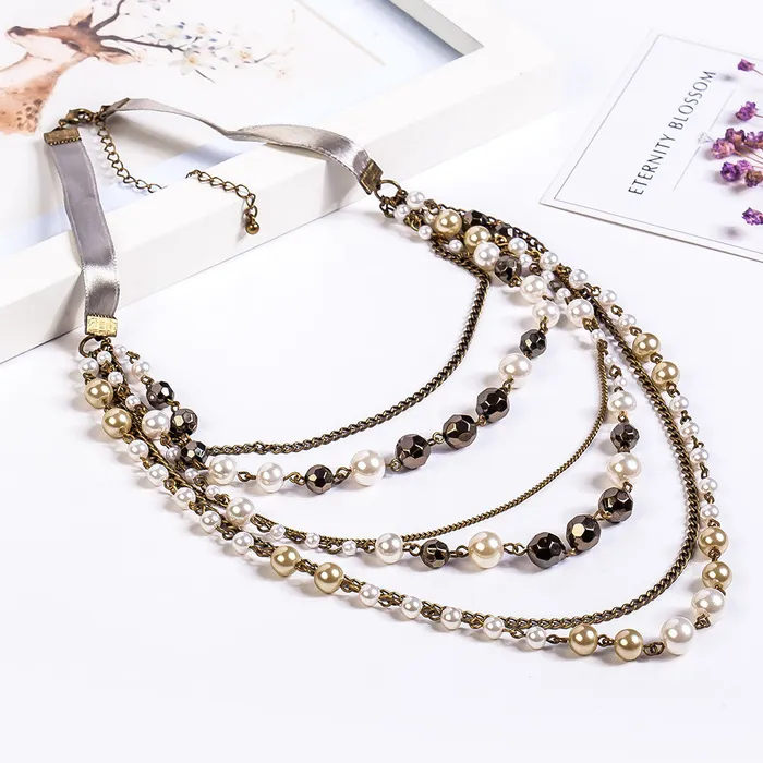sparklingselections Necklaces Collier Elegant Simulated Pearl Necklace Women sparklingselections Necklaces Collier Elegant Simulated Pearl Necklace Women