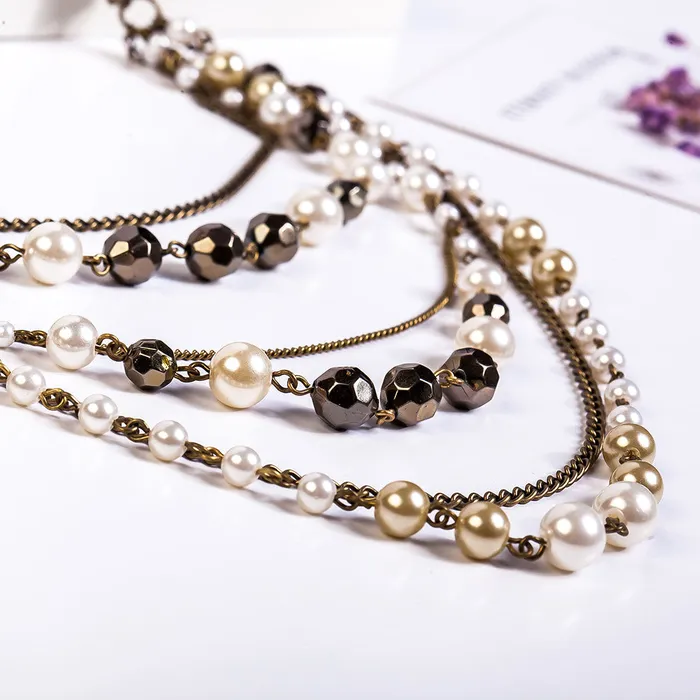 sparklingselections Necklaces Collier Elegant Simulated Pearl Necklace Women sparklingselections Necklaces Collier Elegant Simulated Pearl Necklace Women